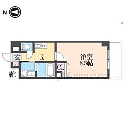 BLOOM LIFE TSUKAGUCHI 102 1階1Kの間取り