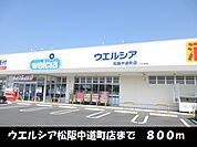 ウエルシア松阪中道町店 800m