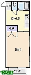 プチマンションWESTARC 1DKの間取図画像