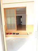 とっても広々とした玄関で靴がたくさん置けます♪