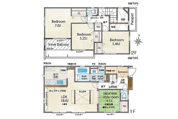 間取りを拡大表示