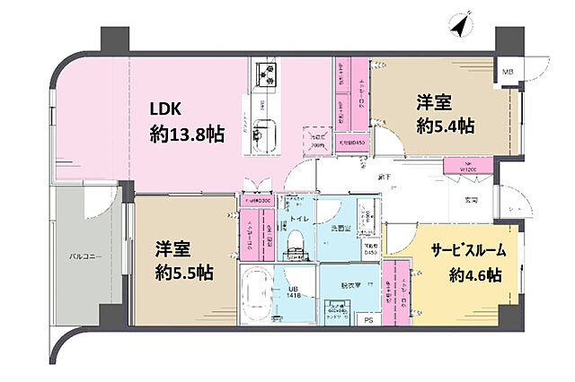 間取り オーベル藤沢藤が岡2 3階/-
