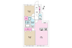 間取図画像 2LDK