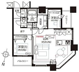 間取図画像 2LDK