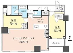 間取図画像 2LDK
