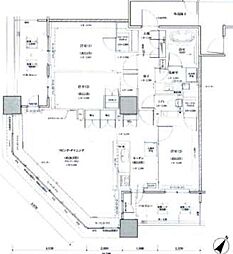ブリリア有明スカイタワー 3LDKの間取図画像