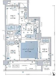 シティテラス中野 3SLDKの間取図画像