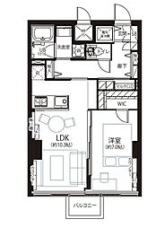日興パレス高田馬場 1LDKの間取図画像
