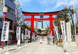 富岡八幡宮 徒歩25分。 1970m