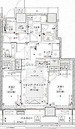 ザ・パークハウス晴海タワーズティアロレジデンス 2LDKの間取図画像