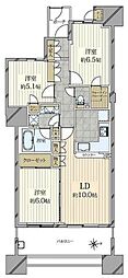 プライヴブルー東京 3LDKの間取図画像