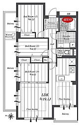 パーク・コート落合台 3LDKの間取図画像
