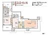 間取り：見晴らしの良い景色が望める37階高層の2LDK。リビングは2面採光の開放感ある住空間です。
