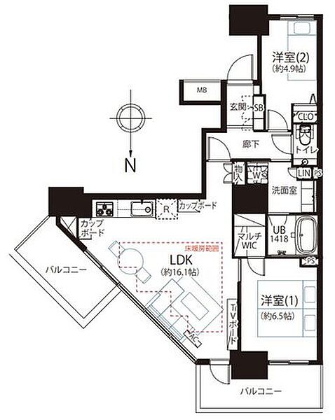 間取りを拡大表示