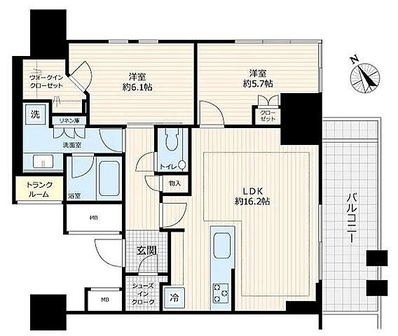 間取り プラウドタワー渋谷 8階/-