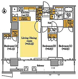 間取図画像 3LDK