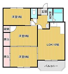 間取図画像 3LDK