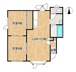 間取図画像 2LDK