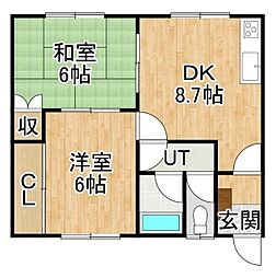間取図画像 2DK