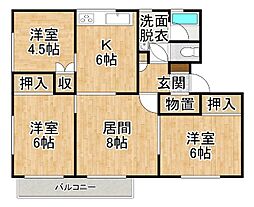間取図画像 3LDK