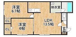 間取図画像 2LDK