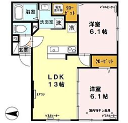 間取図画像 2LDK