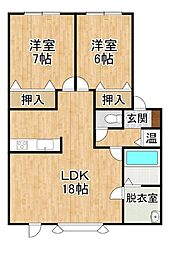 間取図画像 2LDK