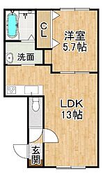 間取図画像 1LDK