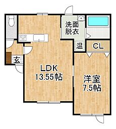 間取図画像 1LDK