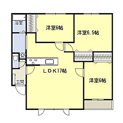 ALPHA3 3LDKの間取図画像