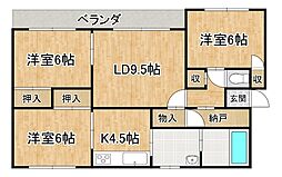 グリーンアベニュー 3LDKの間取図画像