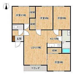 リトルフラッツ2nd 4LDKの間取図画像