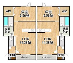 Arda 1LDKの間取図画像