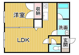 パークハウス 1LDKの間取図画像