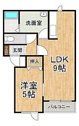 ファンタジア3 1LDKの間取図画像
