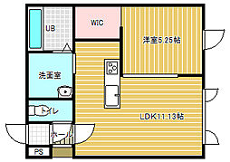 ESPERANZA 1LDKの間取図画像