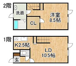ARMLEGEND2 1LDKの間取図画像