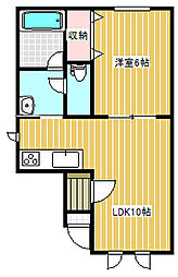 フルハウスC 1LDKの間取図画像