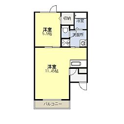 イーグルスカイむつみ 1LDKの間取図画像