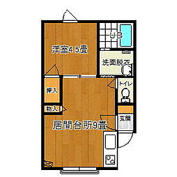 エクセレントホーム 1LDKの間取図画像