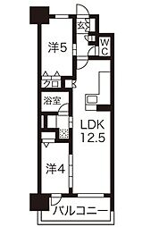 プレサンス　ロジェ　名古屋駅NORTH　FRONT 9階2LDKの間取り