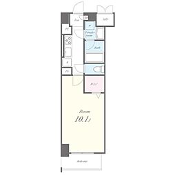 ルナ クレシエンテ 4階1Kの間取り