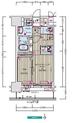 プレサンスTHE新栄 1LDKの間取図画像