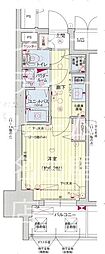 プレサンス金山コネクト 1Kの間取図画像