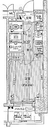 プレサンスサカエリバースタイル 1Kの間取図画像