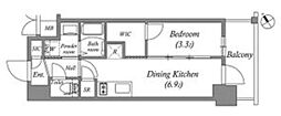 エステムコート名古屋新栄5ラポール 1DKの間取図画像