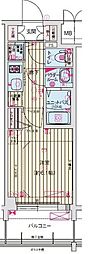 プレサンス丸の内城雅 1Kの間取図画像