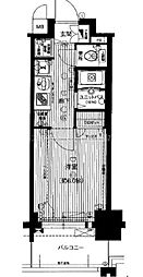 プレサンス名古屋STATIONアブソリュート 1Kの間取図画像