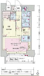 プレサンス丸の内レジデンス3 1LDKの間取図画像