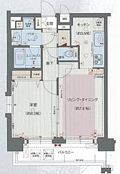 プレサンス名古屋STATIONアブソリュート 1LDKの間取図画像